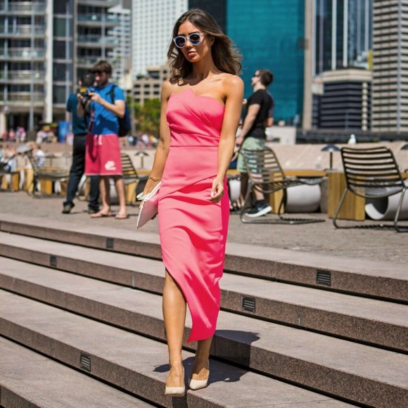 Sheike Tops - SHEIKE Pink Bustier Strapless Top NWT RRP$129